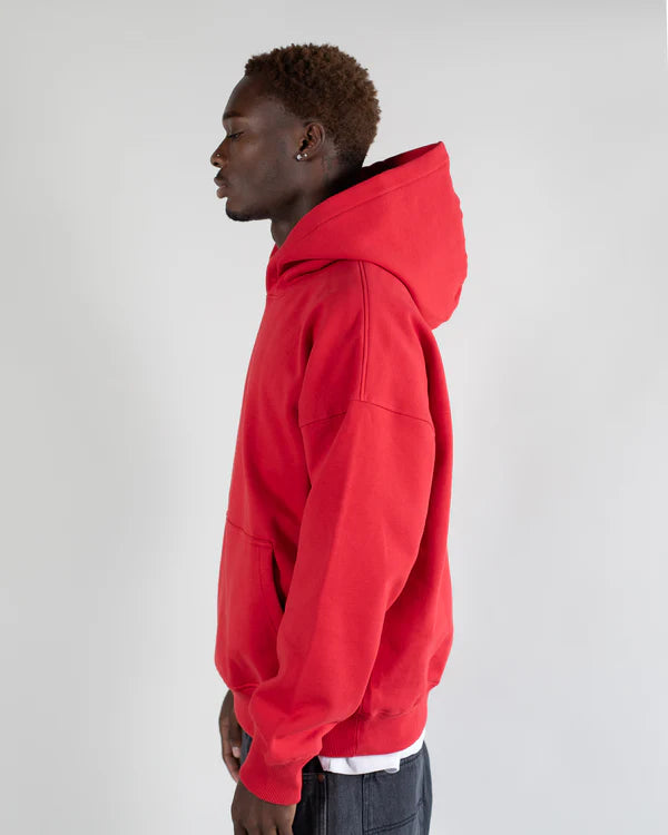 Red Basic Oversized Hoodie