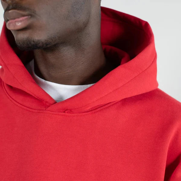 Red Basic Oversized Hoodie