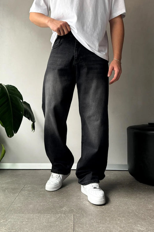Black Washed Baggy Fit Denim 09