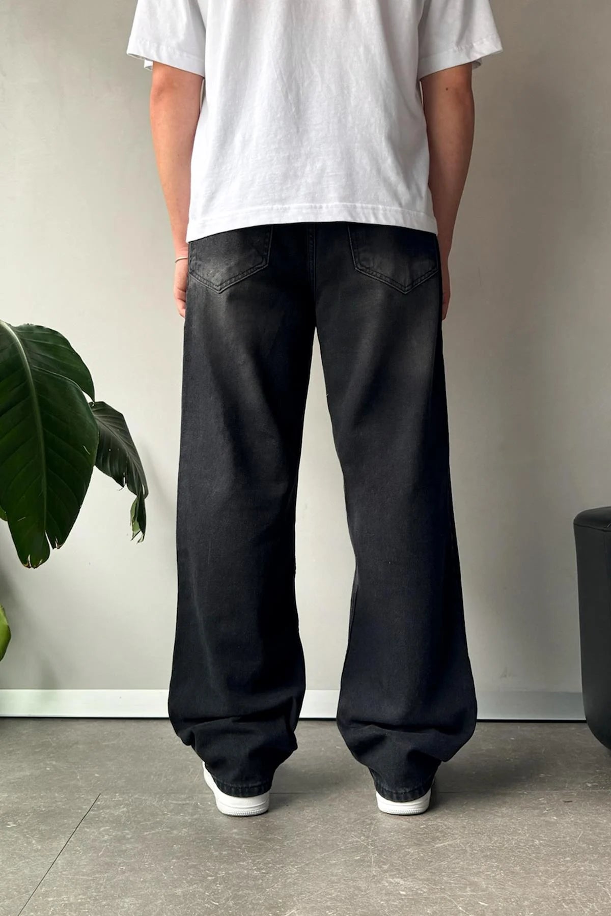 Black Washed Baggy Fit Denim 09