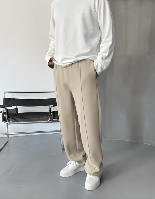 Biege Lined Winter Sweatpant