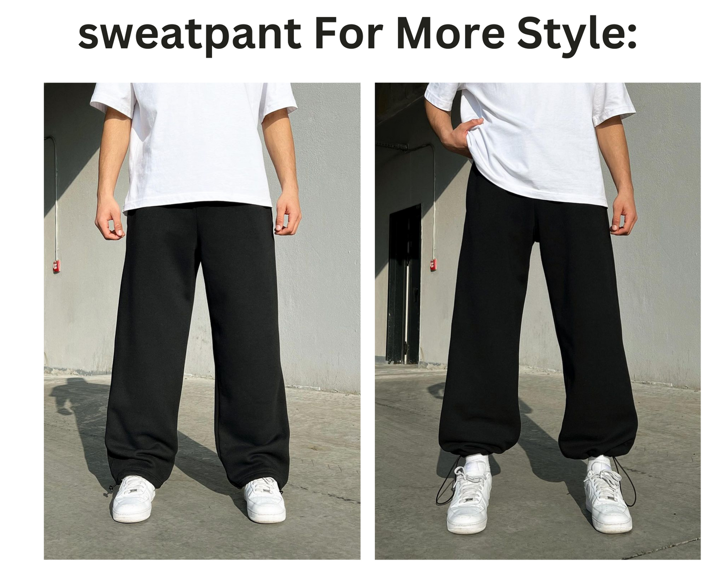 Black FlexiStyle Sweatpant