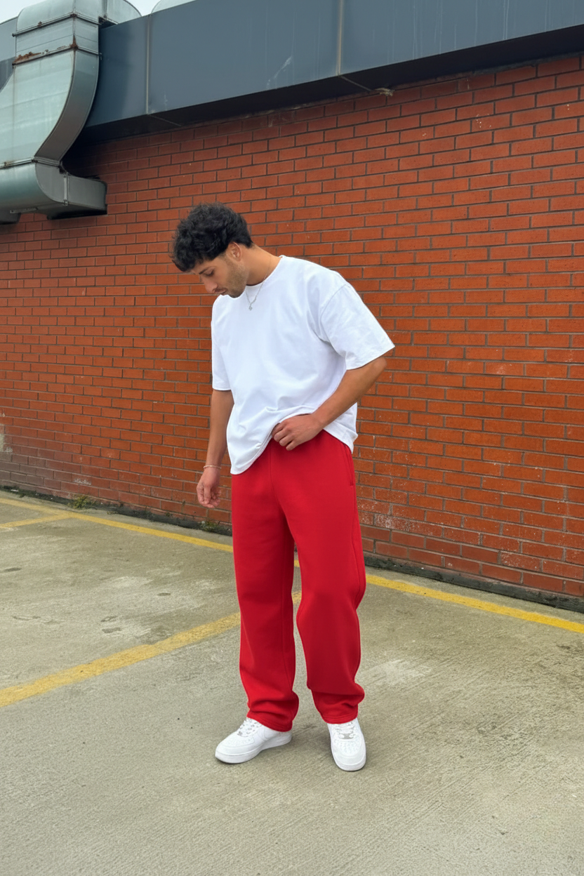Red FlexiStyle Fleece Sweatpant