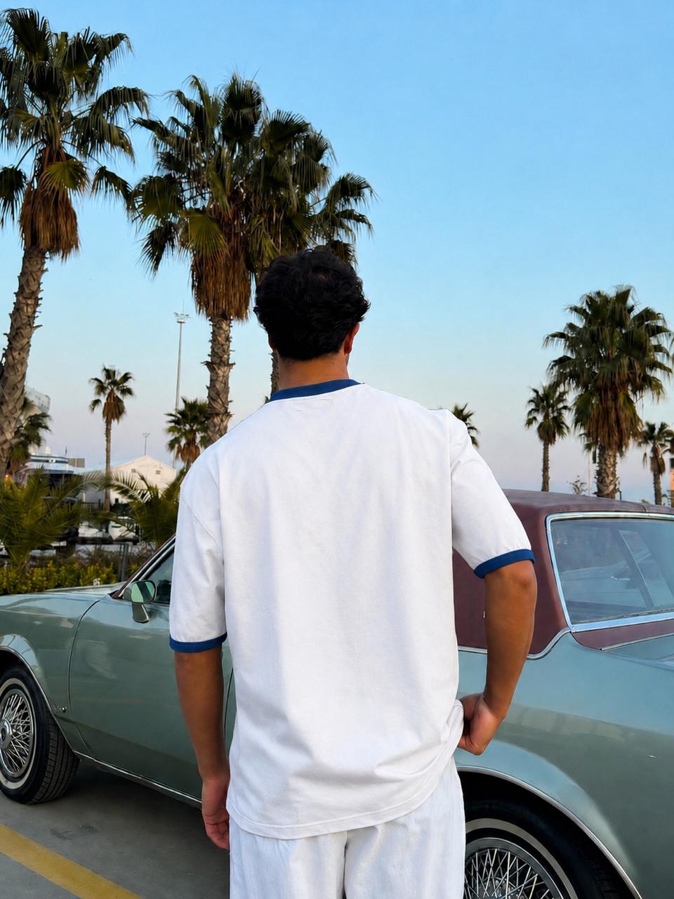 Premium White Ringer Tee