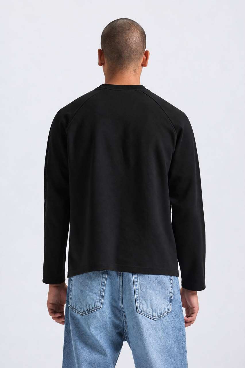 Black Long Sleeves Tee '' Unisex ''