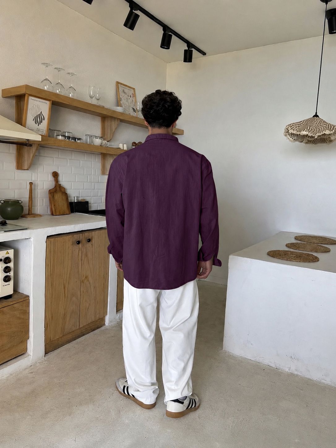 Premium Burgendy Linen Shirt