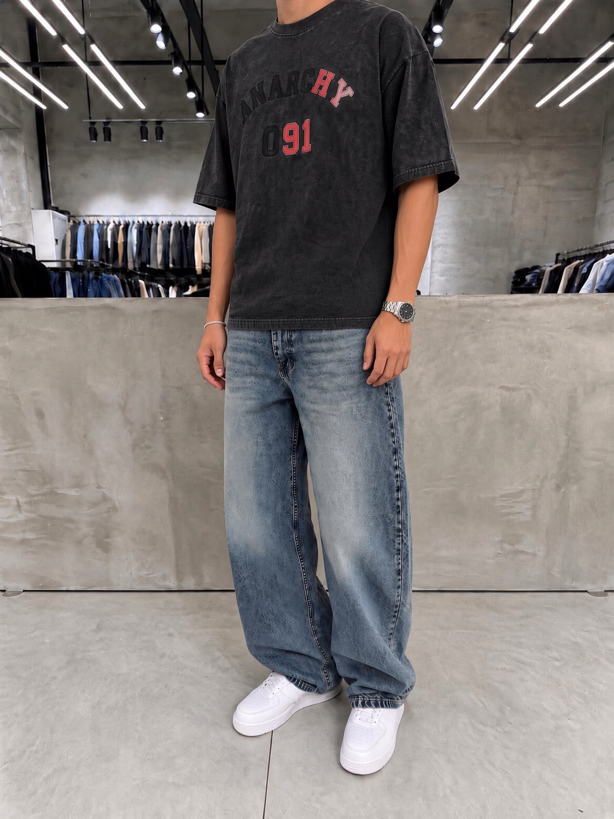 Dark Blue Super Baggy Denim