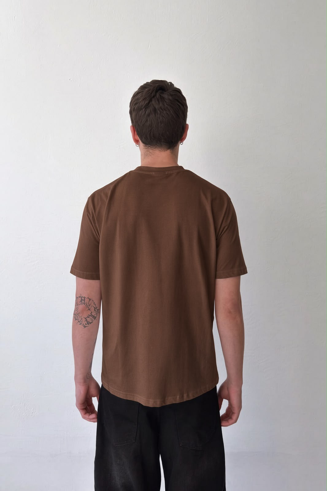 Dark Brown Regular Fit T-Shirt
