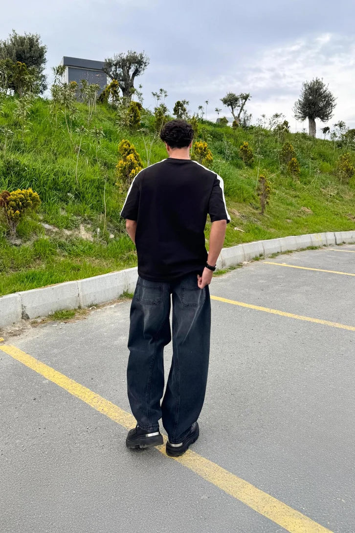 Washed Black Balloon Denim 01