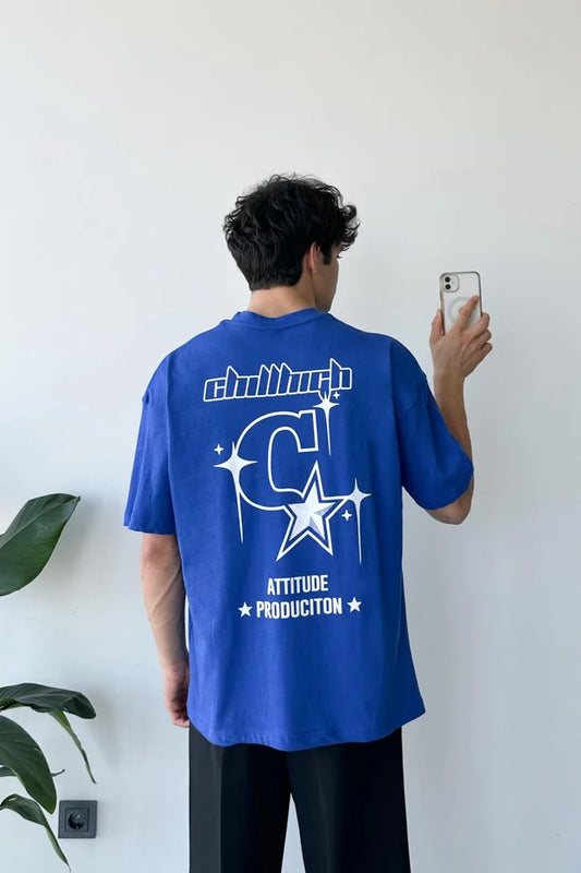 Blue ''Star C  '' T-shirt