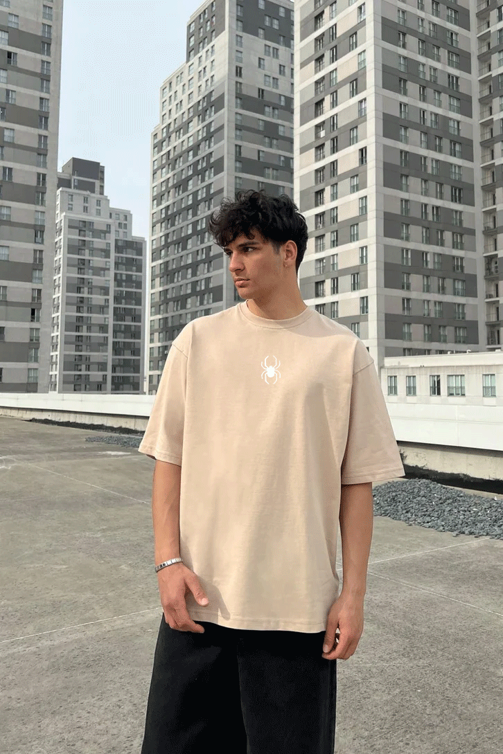 Biege SpiderT-shirt