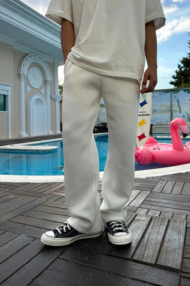 White FlexiStyle Summer Sweatpant