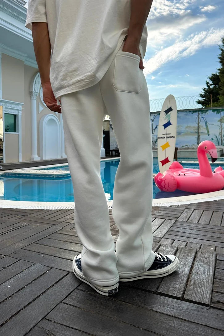 White FlexiStyle Summer Sweatpant