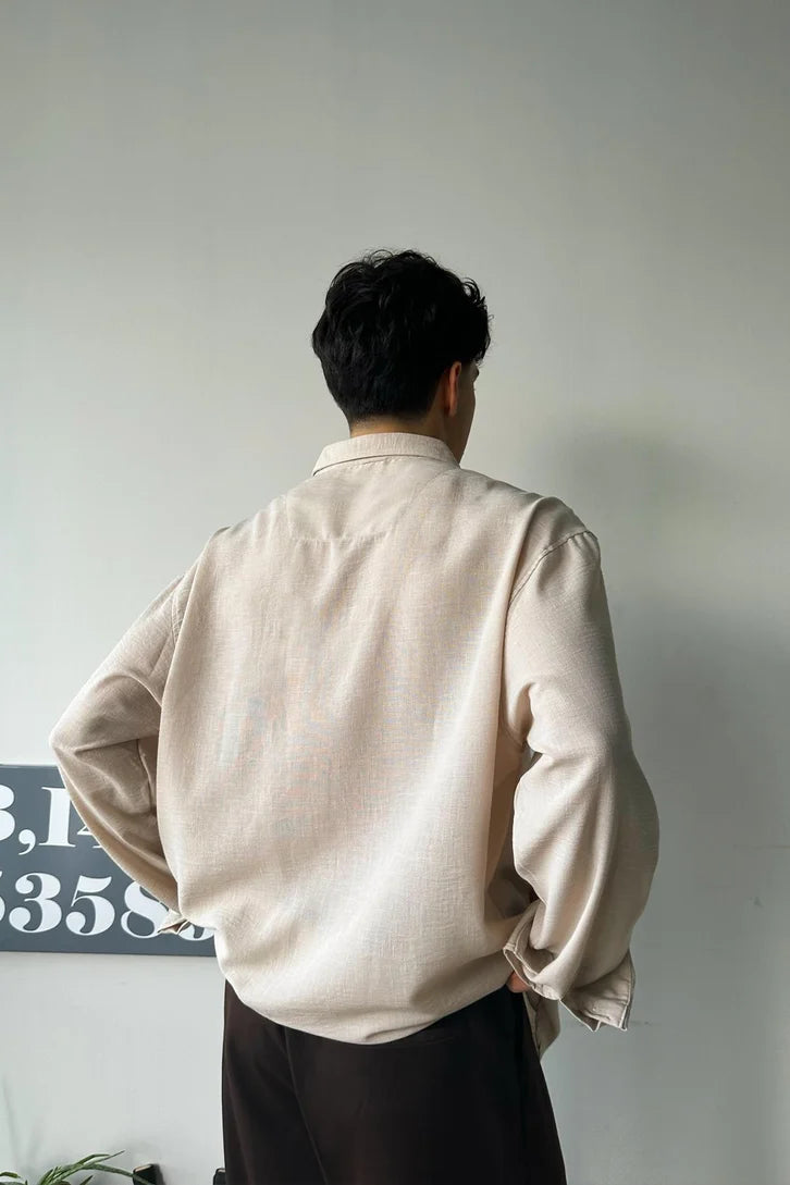 Biege Linen Shirt