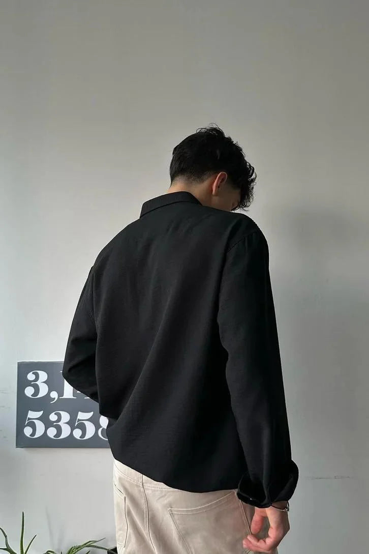 Black Linen Shirt