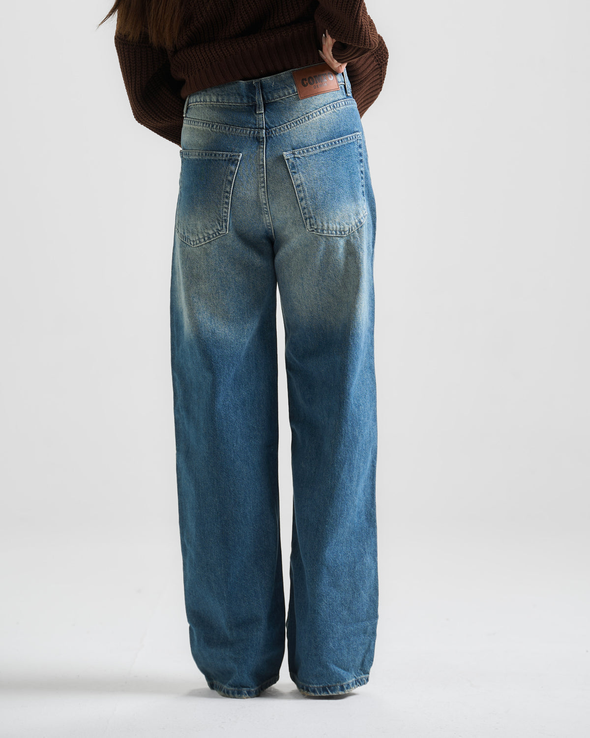 Vintage Blue High Rise Fit Jeans