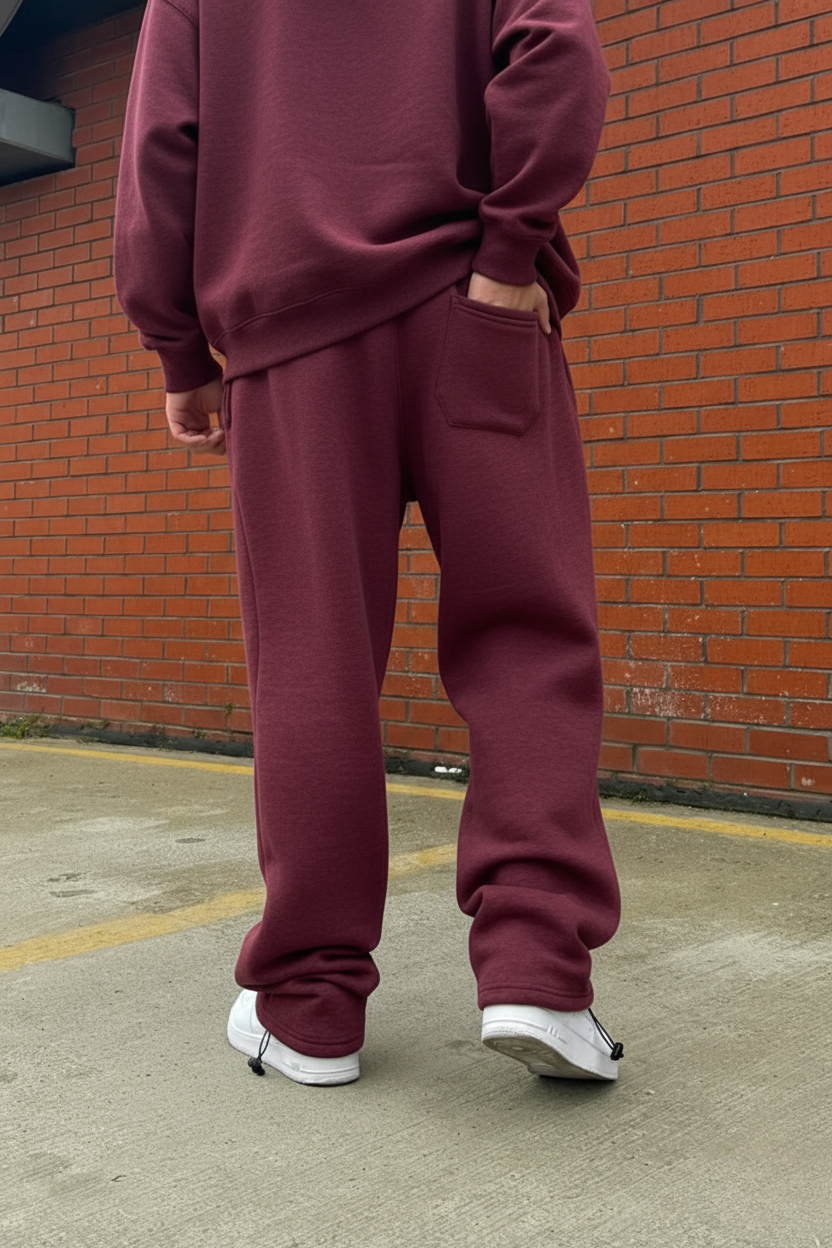 Burgendy FlexiStyle Fleece Sweatpant