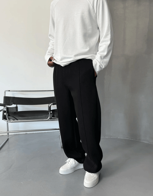 Black Lined Winter Sweatpant