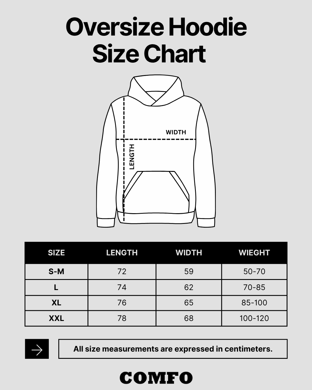 Black Basic Oversized Hoodie