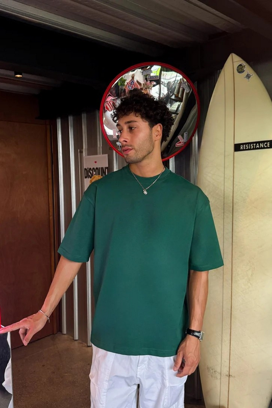 Dark Green Oversized T-shirt '' Basic ''