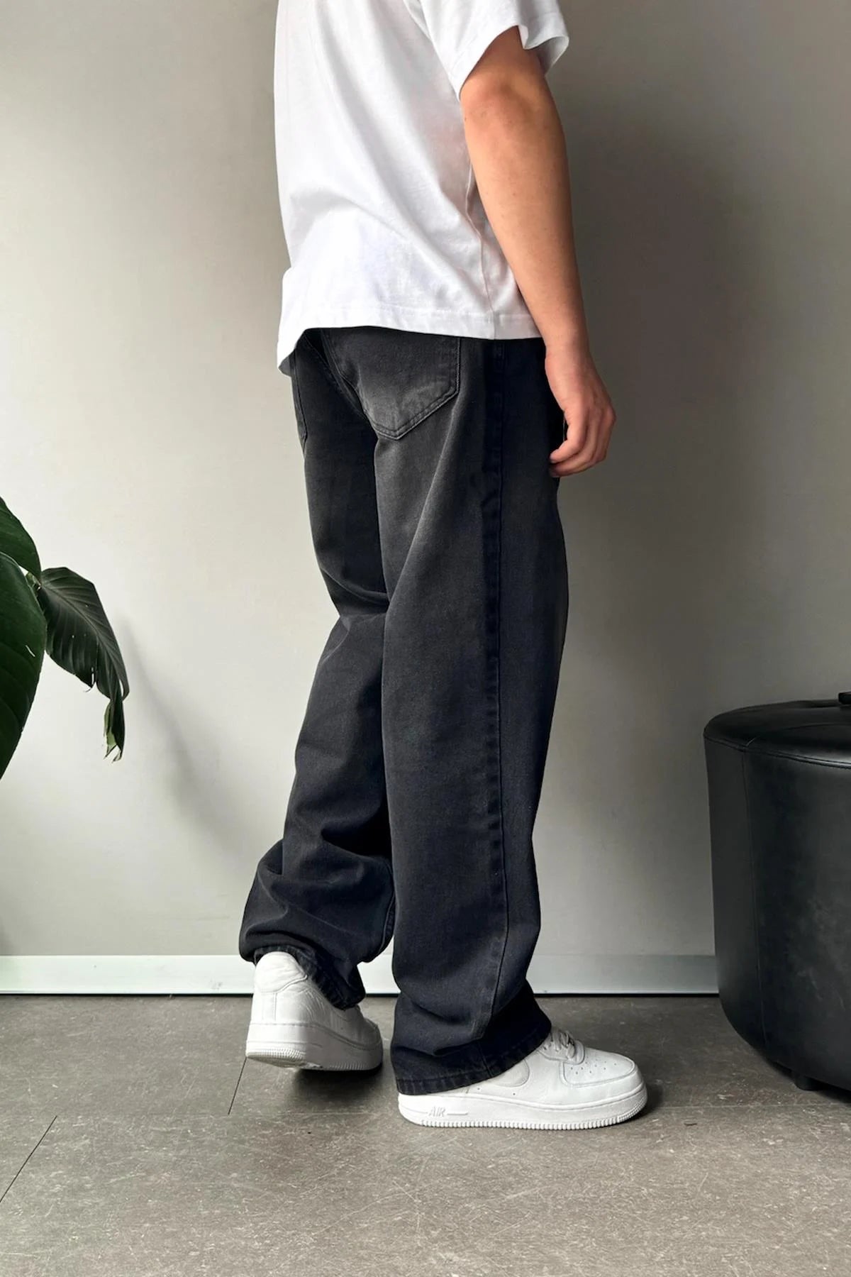 Black Washed Baggy Fit Denim 09