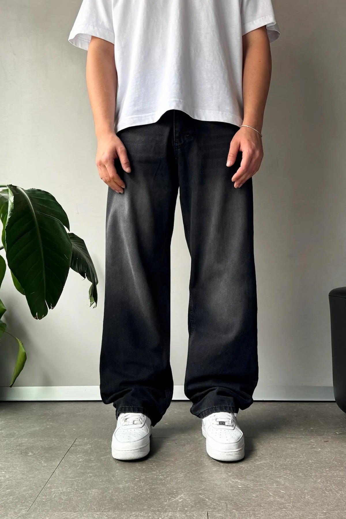Black Washed Baggy Fit Denim 09