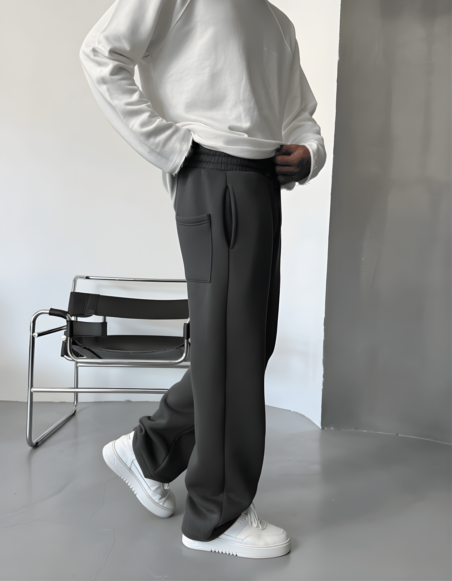Iron Gray Lined Winter Sweatpant
