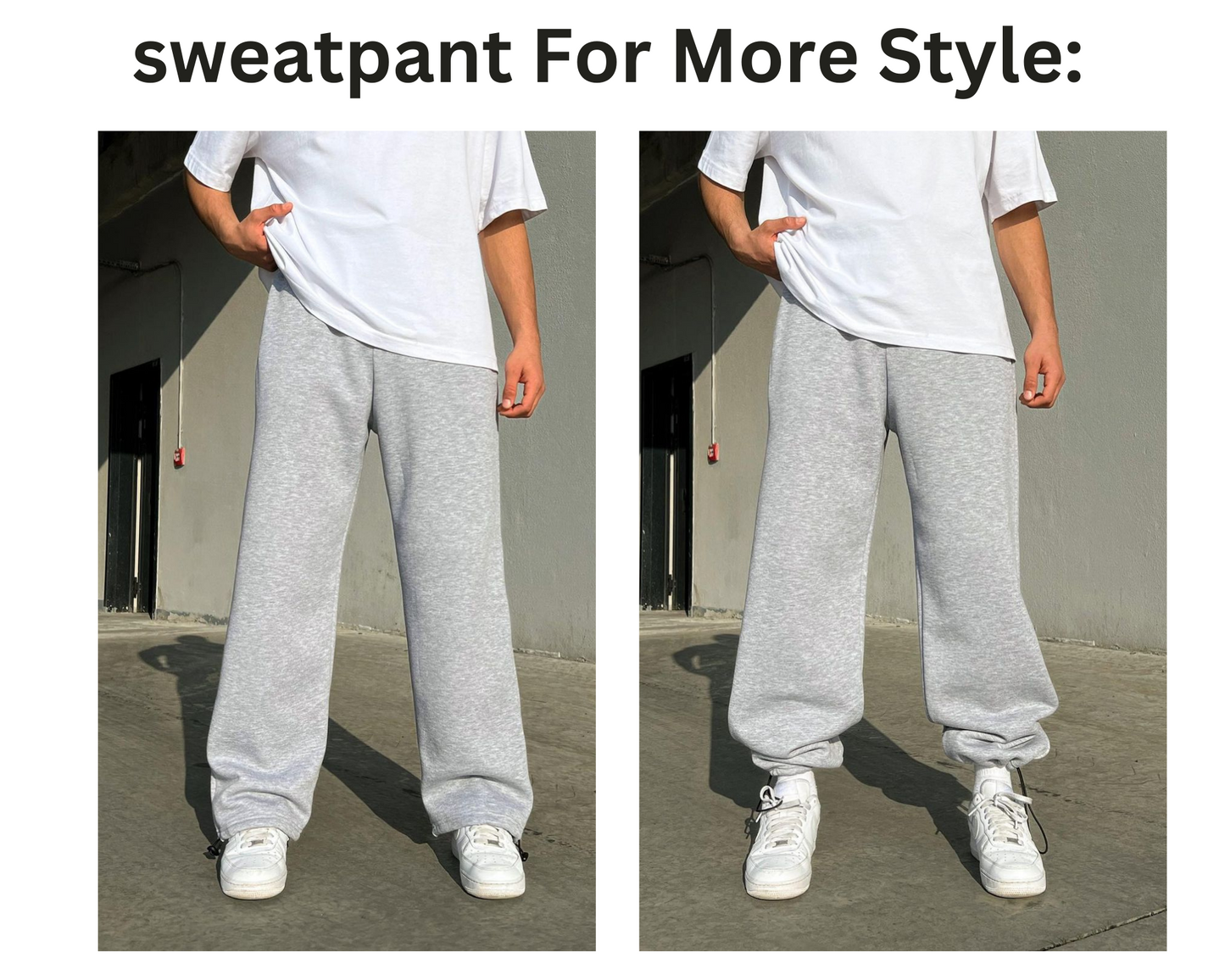 Gray Oversized Sweatpant