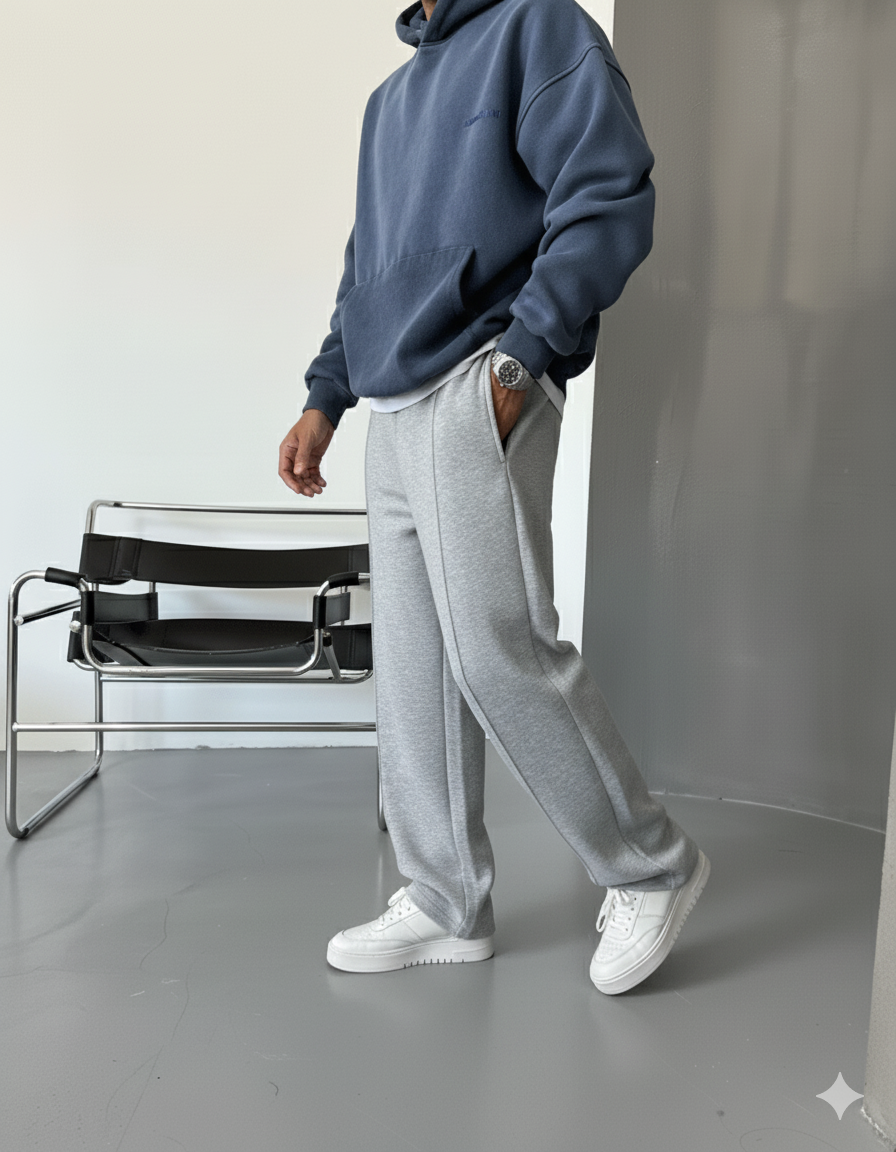 Gray Lined Winter  Sweatpant