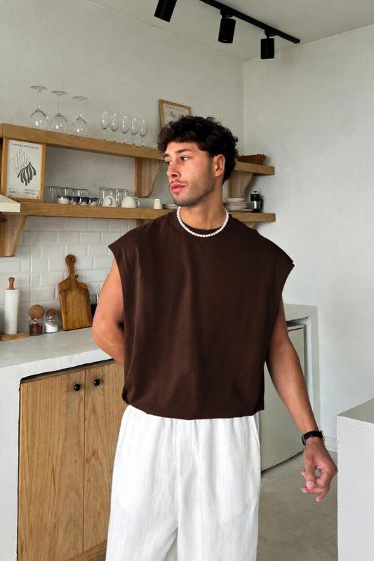 Brown Oversize  Cut-Off Tank