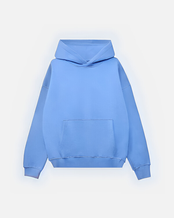 baby blue Basic Oversized Hoodie