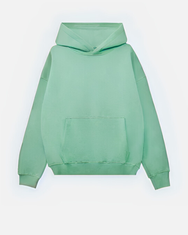 Mint Green Basic Oversized Hoodie