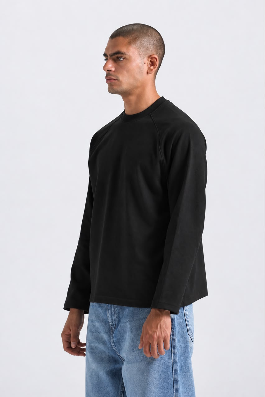 Black Long Sleeves Tee '' Unisex ''