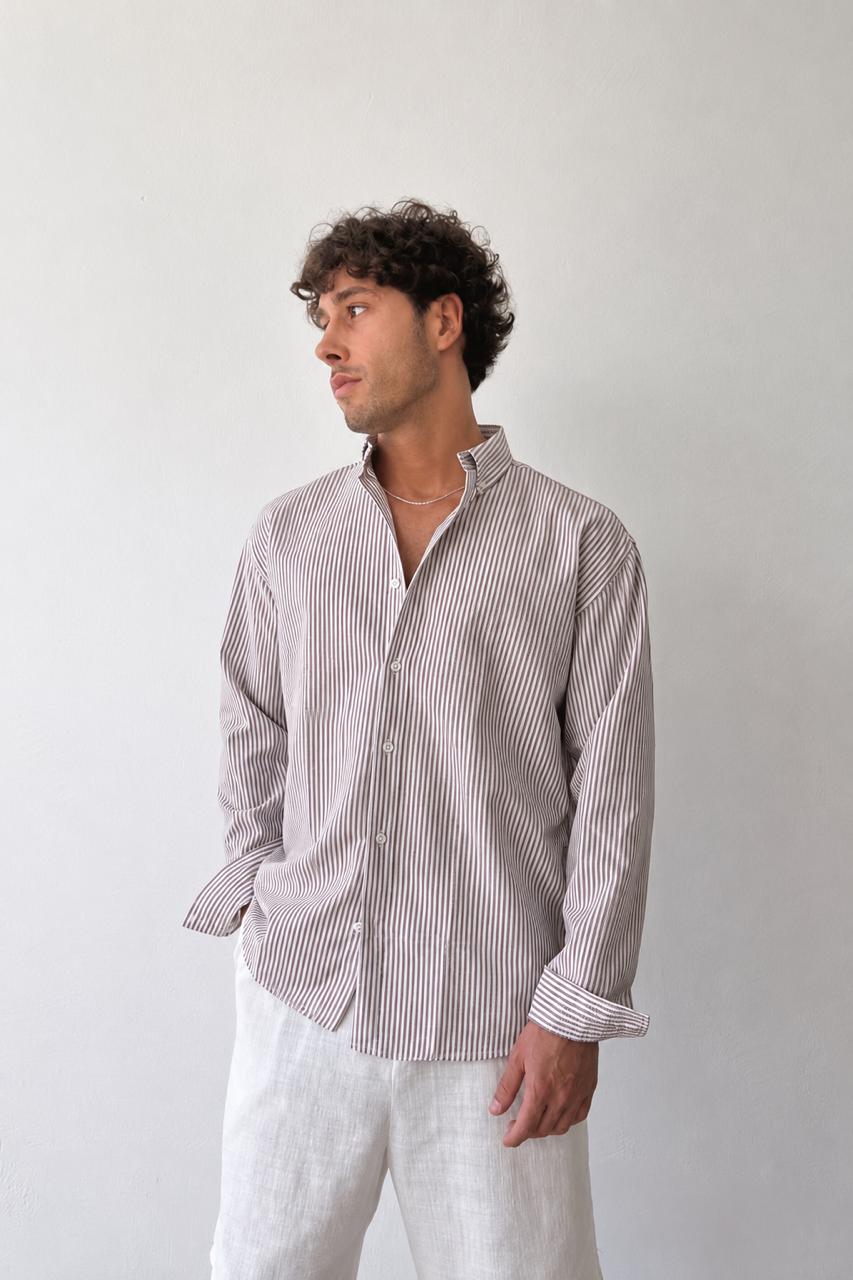 Burgundy Stripe Shirt