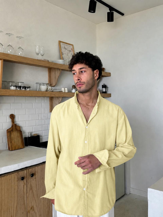 Premium Yellow Linen Shirt