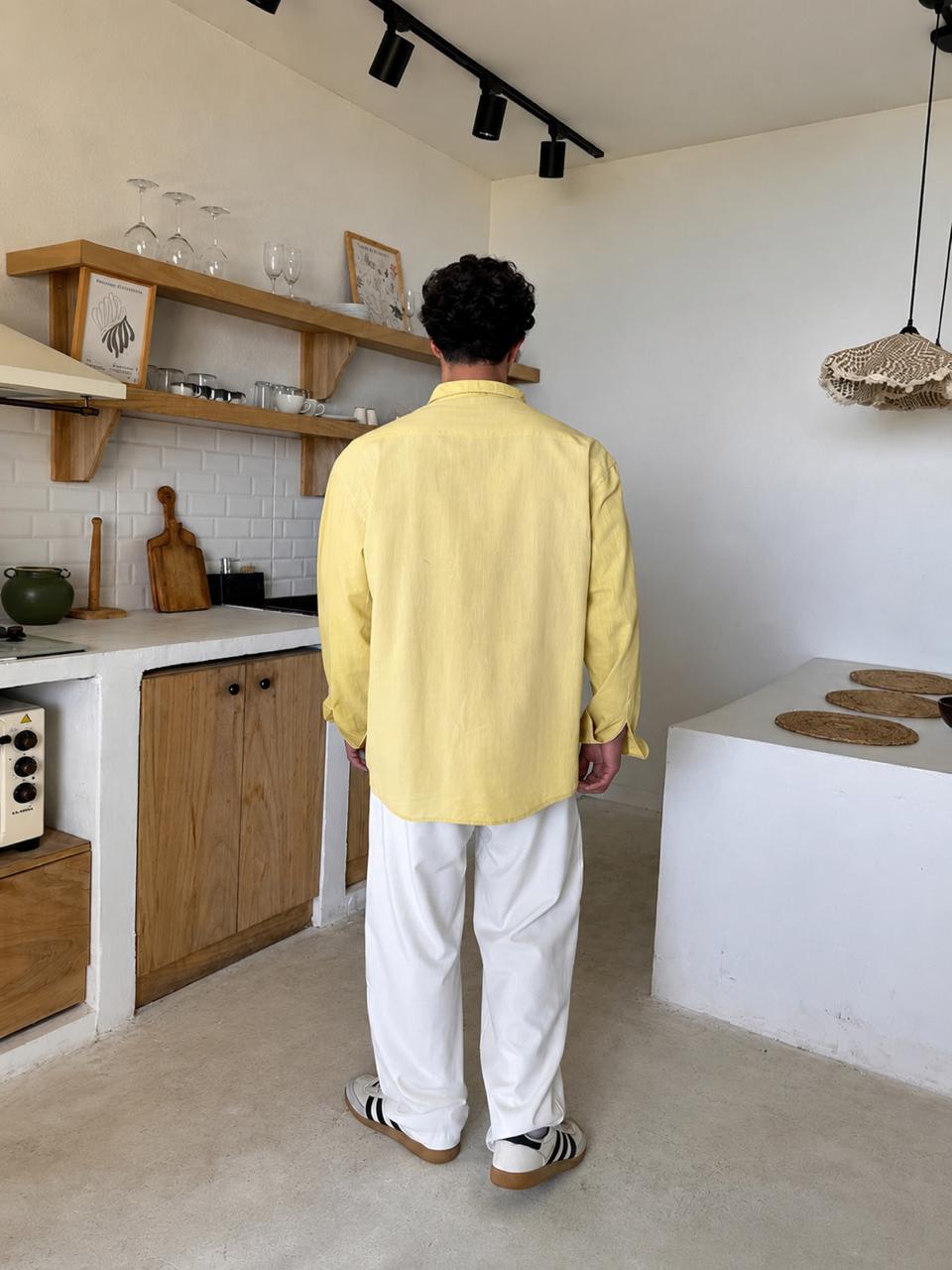 Premium Yellow Linen Shirt