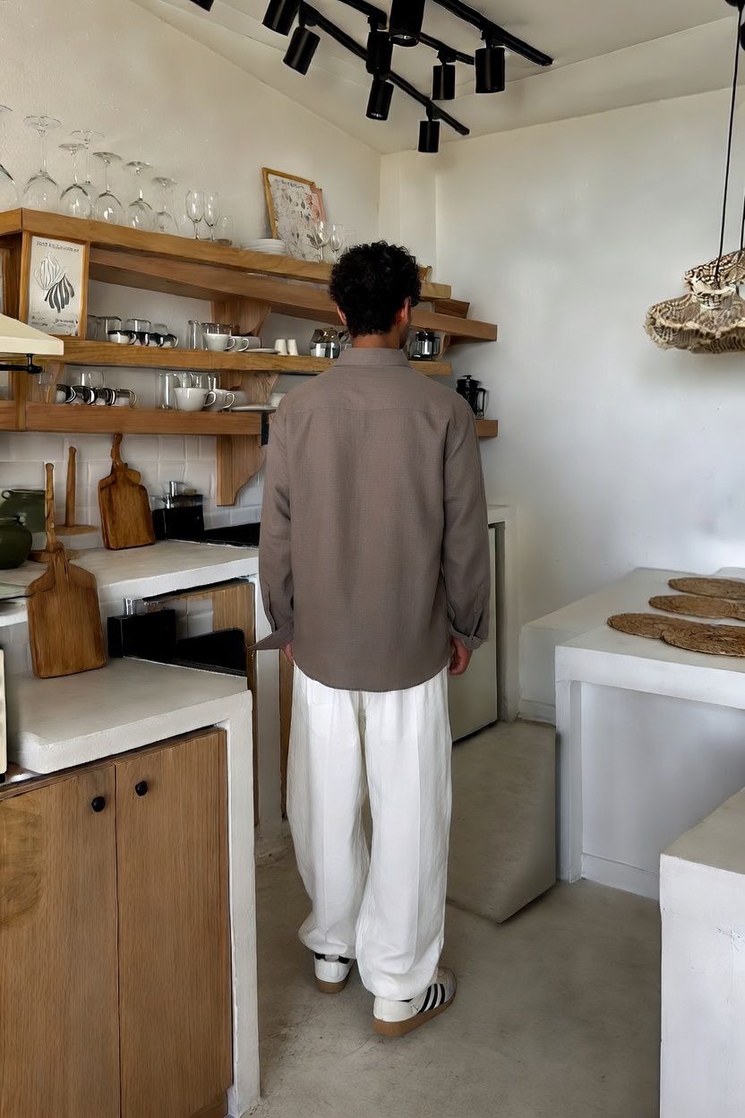 Premium Brown Linen Shirt