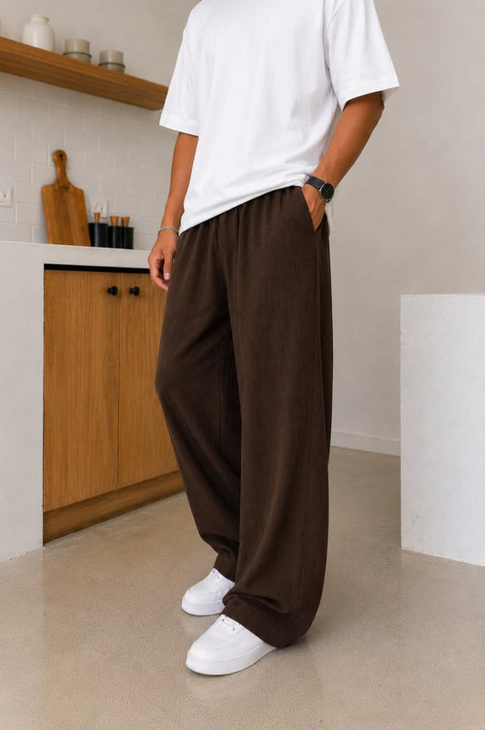 Brown Premium Crinkle Pant