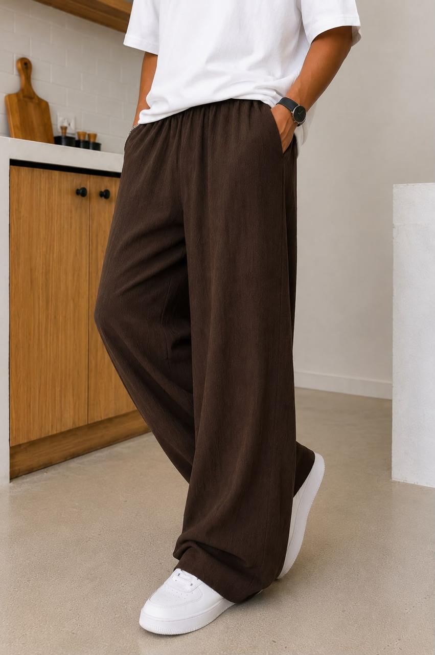 Brown Premium Crinkle Pant