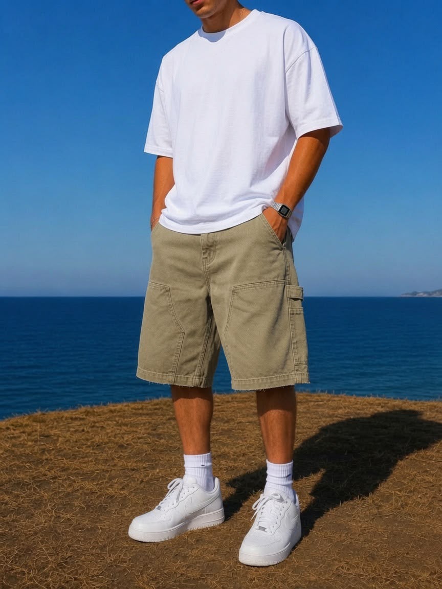 Dirty Green Carpenter denim Short