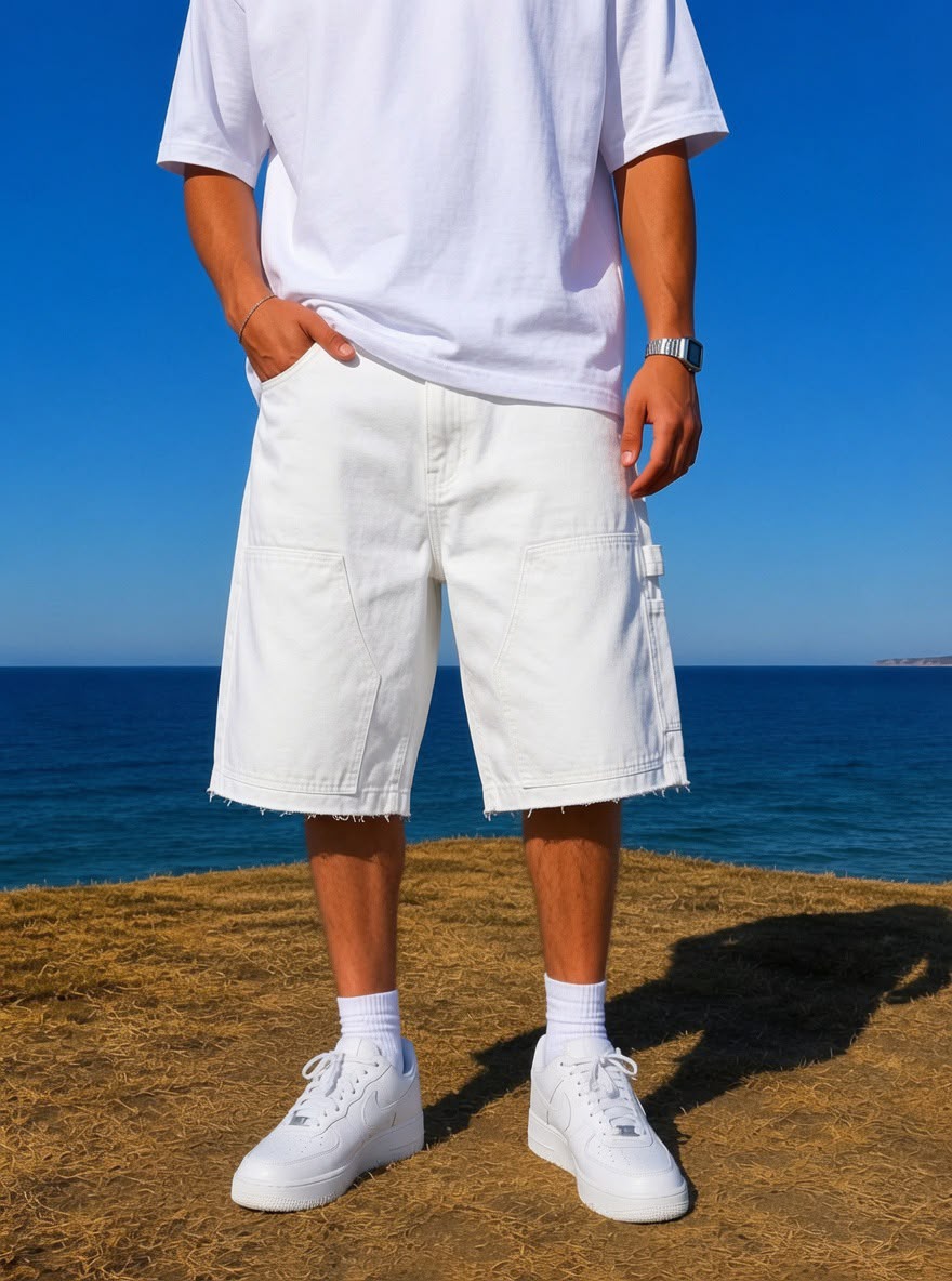 White Carpenter denim Short