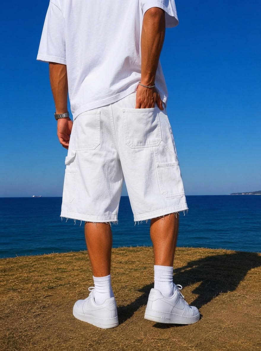 White Carpenter denim Short