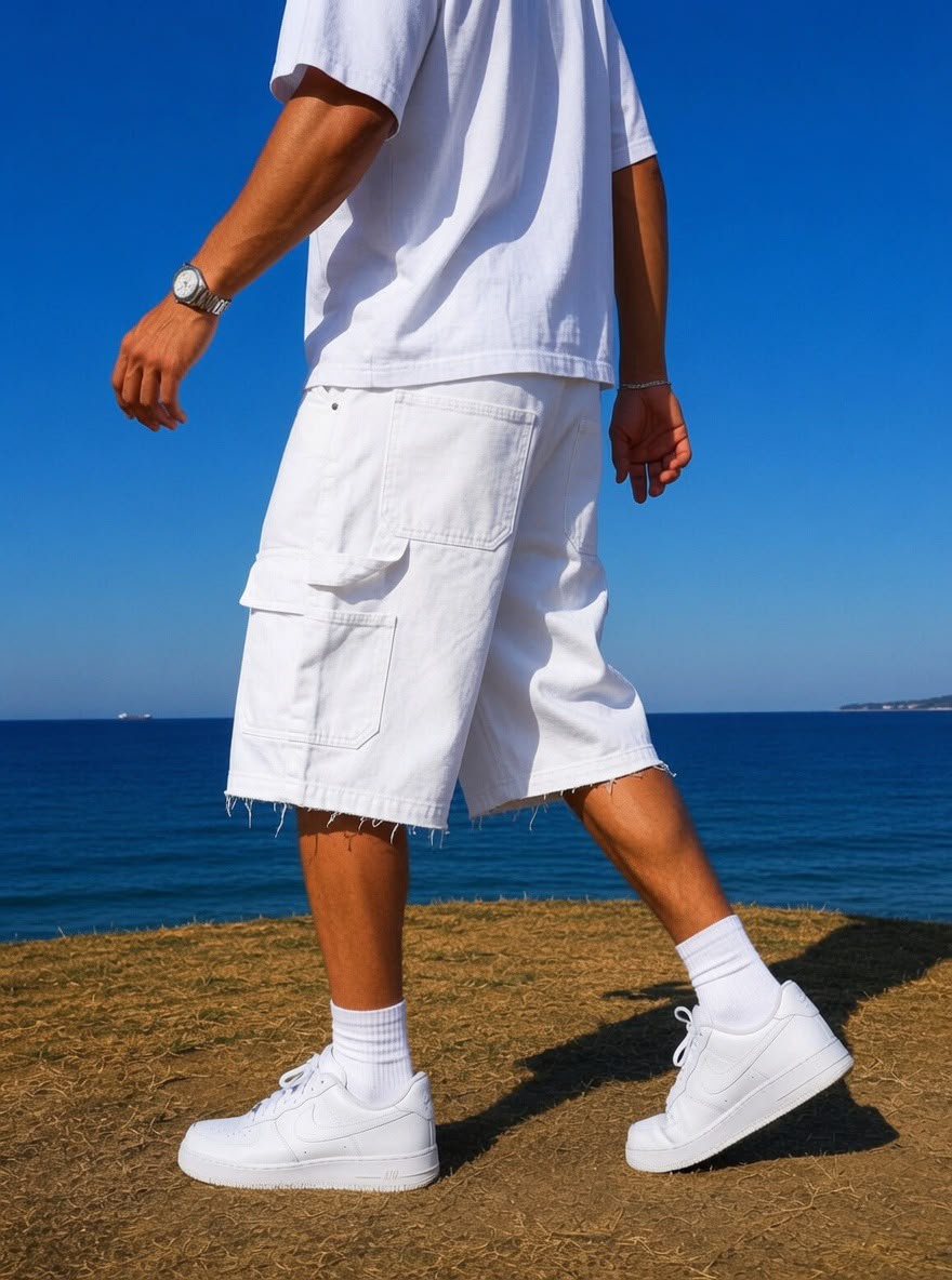 White Carpenter denim Short