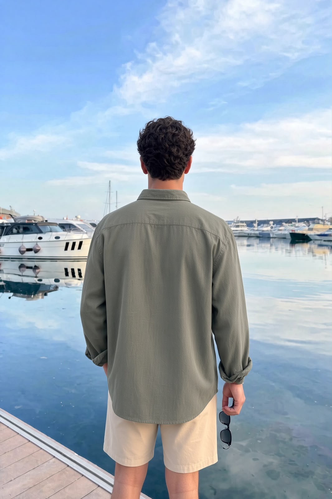 Premium Army Green Linen Shirt