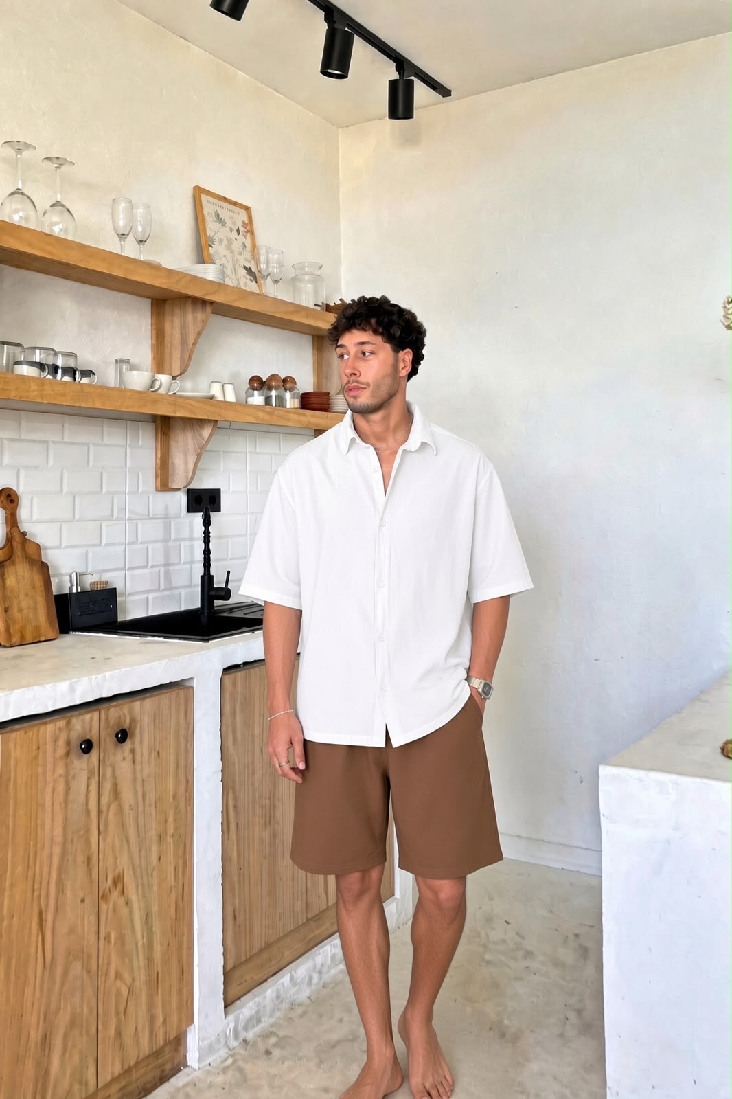 Premium Brown Linen Shirt