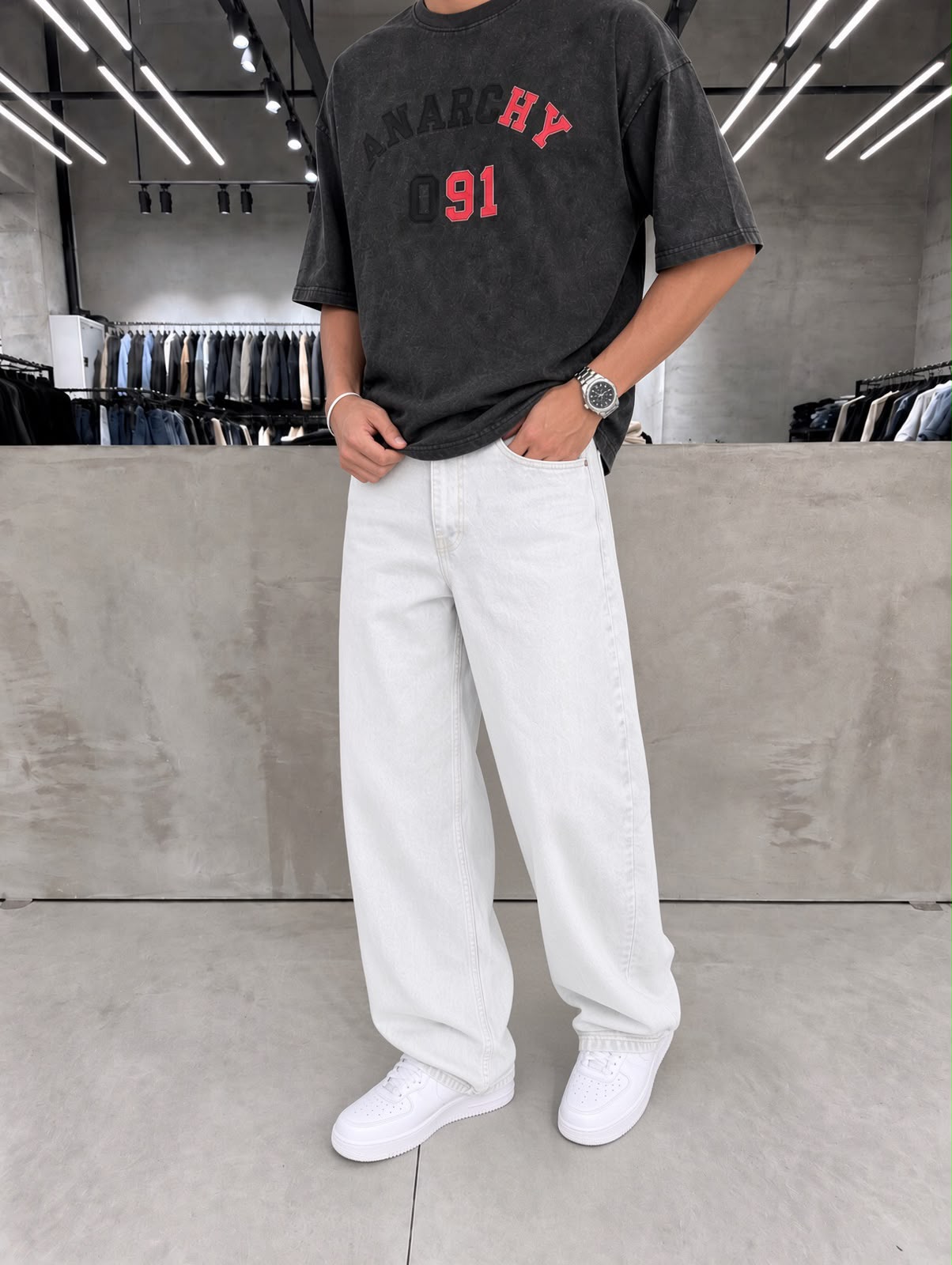 Off-white Super Baggy  Denim