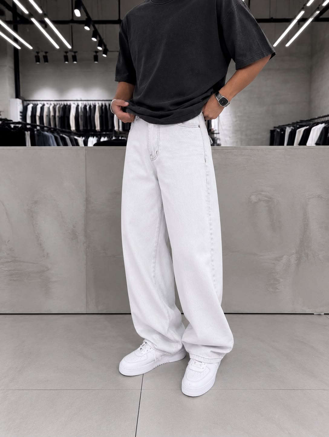 Off-white Super Baggy  Denim
