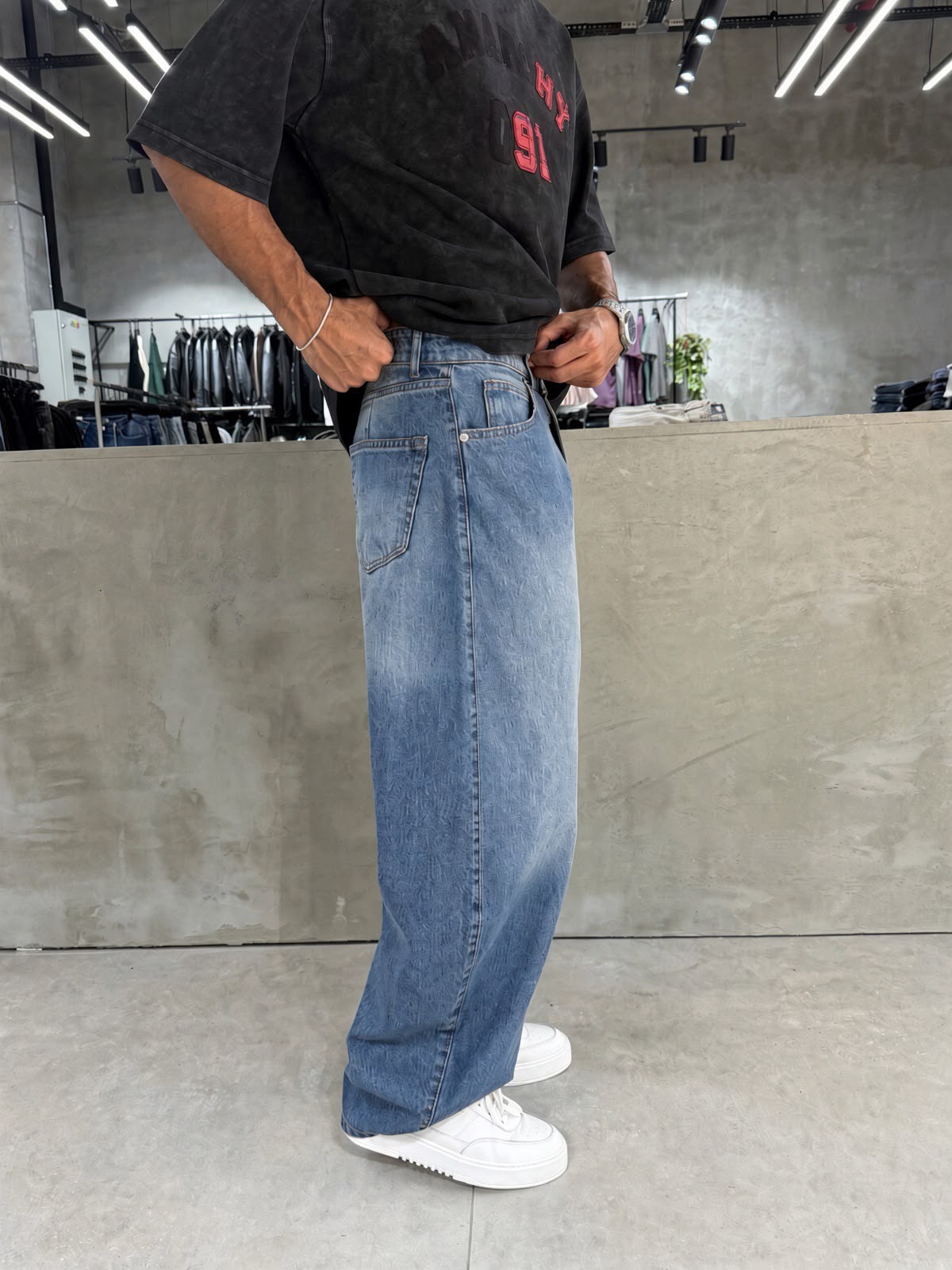 Light Blue Super Baggy Denim