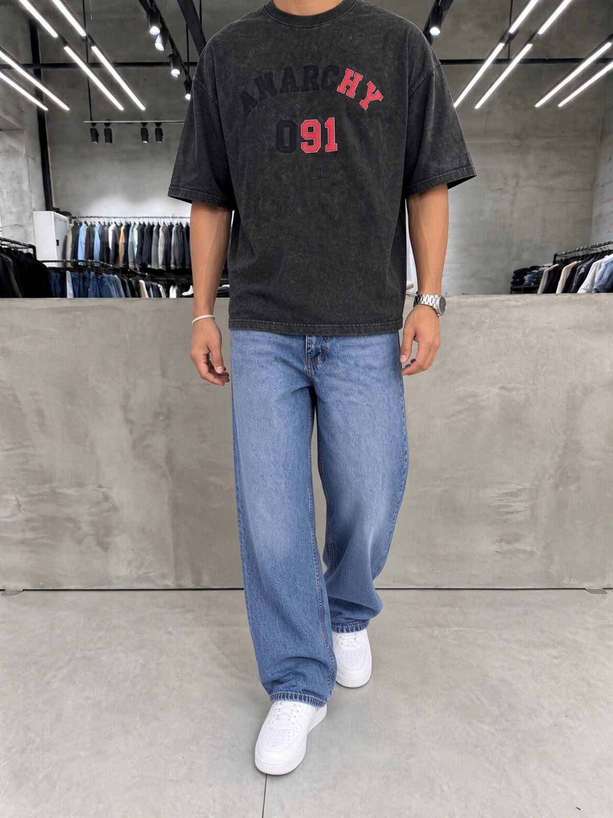 Light Blue Super Baggy Denim