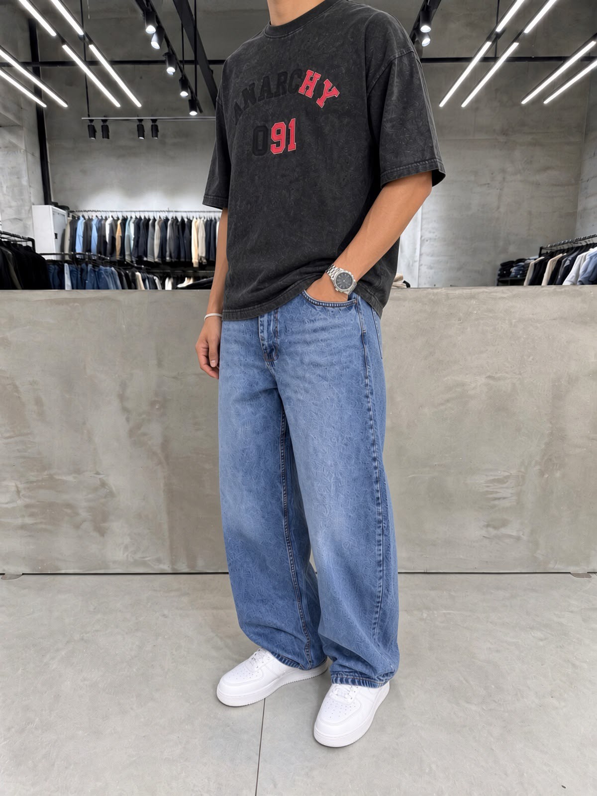 Light Blue Super Baggy Denim